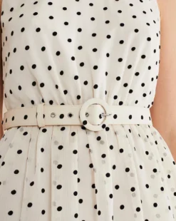 Phase Eight Rita Spot Tulle Midi Dress| Black/Ivory -MONSON Clothing Shop y01nl305572s