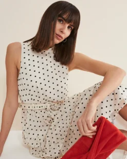 Phase Eight Rita Spot Tulle Midi Dress| Black/Ivory -MONSON Clothing Shop y01nl305573s