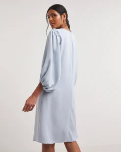 Joanna Hope Big Sleeve Shift Dress| Soft Blue 7 Joanna Hope Big Sleeve Shift Dress| Soft Blue -MONSON Clothing Shop y01ow689785w