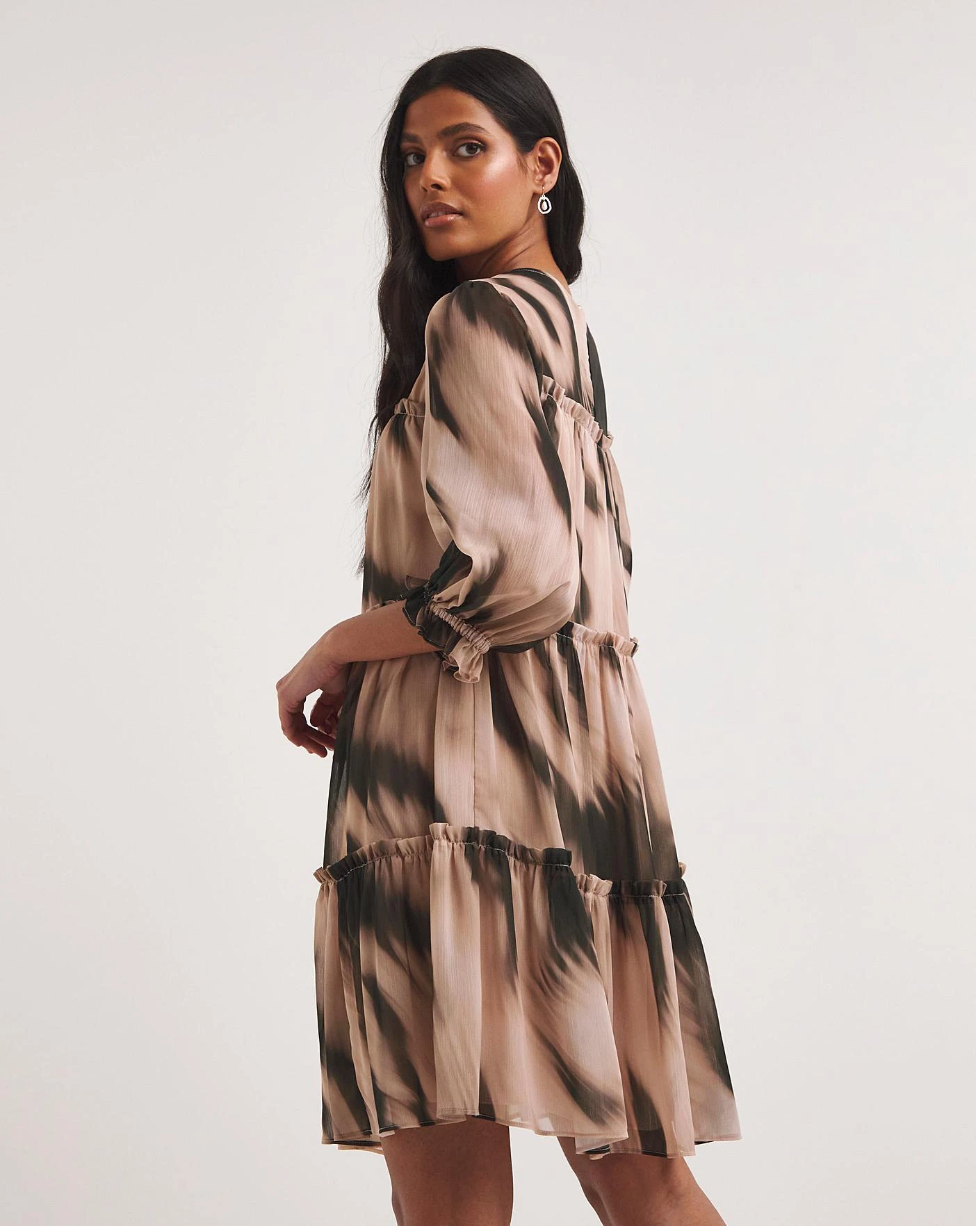 Joanna Hope Tiered Swing Dress 3 Joanna Hope Tiered Swing Dress - Image 3