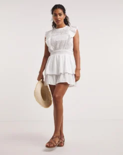 Hawaii Cotton Beach Dress| White
