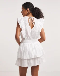 Hawaii Cotton Beach Dress| White -MONSON Clothing Shop y01qs858748w