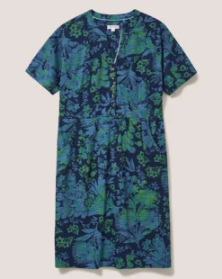 White Stuff Tammy Cotton Jersey Dress| Navy Multi -MONSON Clothing Shop y01tw202673s