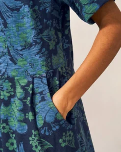 White Stuff Tammy Cotton Jersey Dress| Navy Multi -MONSON Clothing Shop y01tw202676s