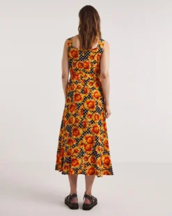 Joe Browns Sunflower Midi Dress| Yellow -MONSON Clothing Shop y01ua213722w