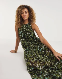 Religion Delight Maxi Dress| Black Multi