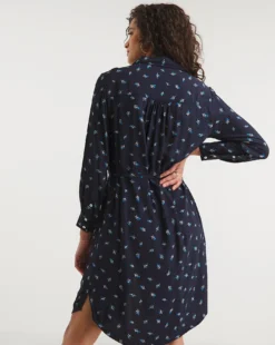 French Connection Cecilia Delphine Shirt Dress| Blue -MONSON Clothing Shop y01ux397742w