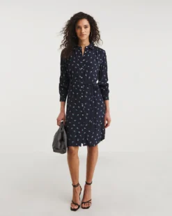 French Connection Cecilia Delphine Shirt Dress| Blue