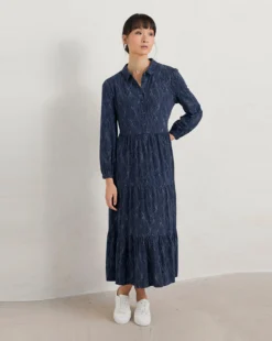 Seasalt Windflower Dress| Navy Multi