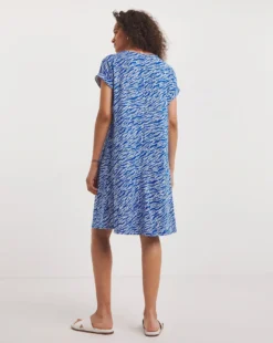 Great Value Soft Touch Sleeveless Swing Dress| Blue -MONSON Clothing Shop y01wm349741w
