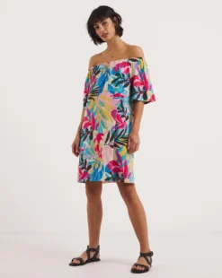 2 Pack Bardot Swing Dress| Black Tropical -MONSON Clothing Shop y01wm508730w