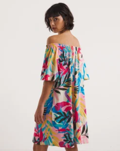 2 Pack Bardot Swing Dress| Black Tropical -MONSON Clothing Shop y01wm508731w