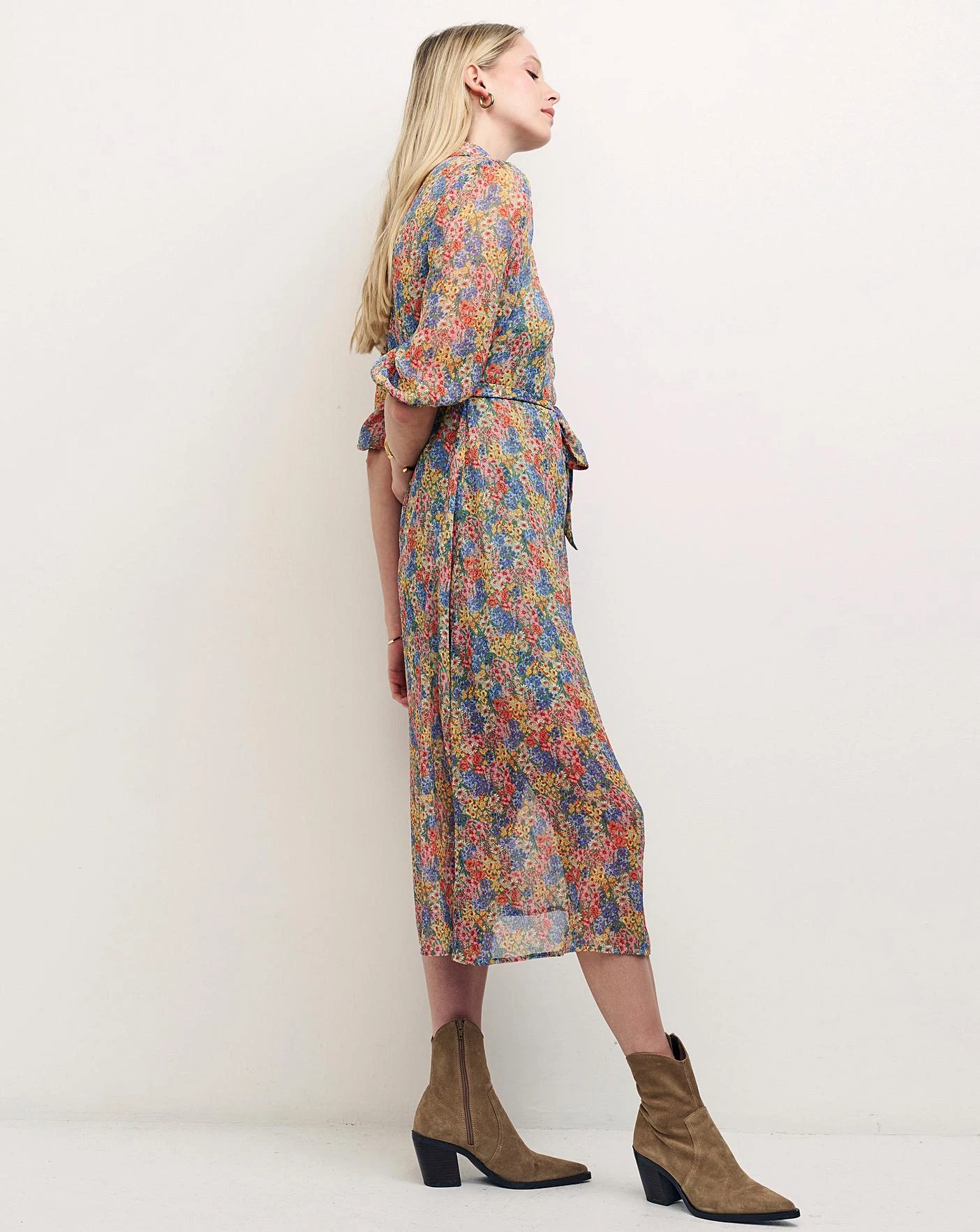 Nobody's Child Malika Floral Shirt Dress| Multi 2 Nobody's Child Malika Floral Shirt Dress| Multi - Image 2