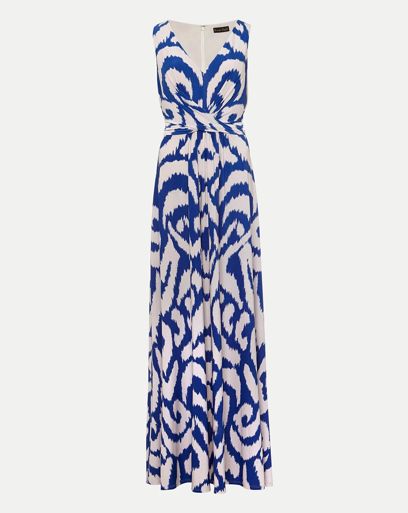 Phase Eight Artemis Jersey Print Maxi Dress| Blue Multi-coloured 2 Phase Eight Artemis Jersey Print Maxi Dress| Blue Multi-coloured - Image 2