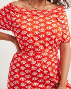 Joe Browns Easy Summer Red Maxi Dress| Red Multicolour -MONSON Clothing Shop y01zy273959w