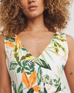 Joe Browns Tropical Maxi Jersey Dress| White Multi-coloured -MONSON Clothing Shop y01zy978761w