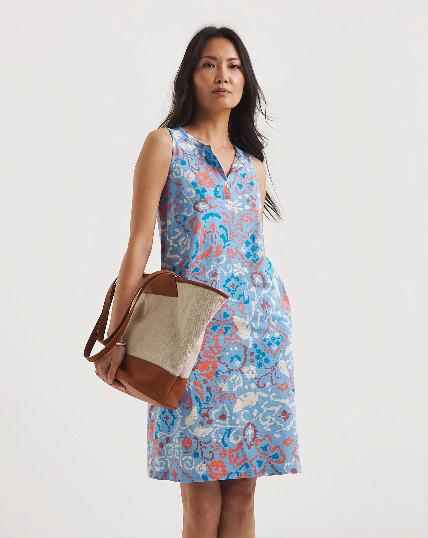 Julipa Jersey Shift Dress| Blue Print 1 Julipa Jersey Shift Dress| Blue Print