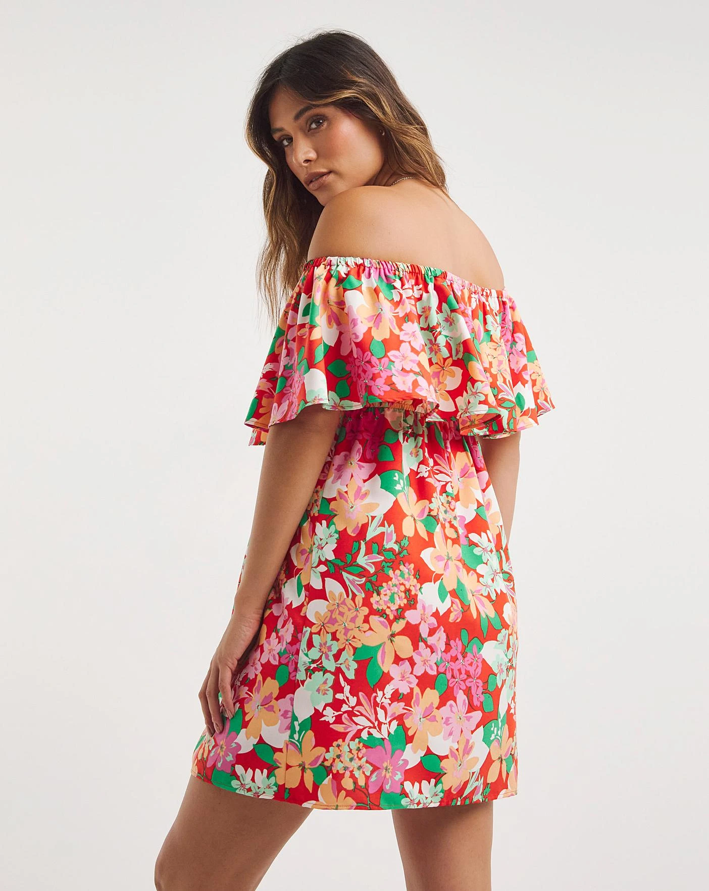 Value Bardot Beach Dress| Floral Print 3 Value Bardot Beach Dress| Floral Print - Image 3